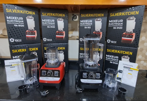 خلاط Silver Kitchen الاحترافي SK-9120 – القوة المتكاملة بمحرك نحاسي (2 وعاء + ضمان 12 شهر)
